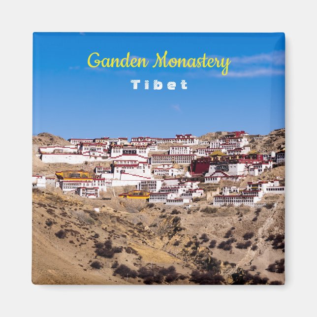 Tibet - Ganden Buddhist Monastery Magnet (Front)