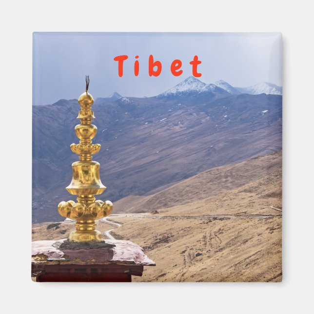 Tibet - Ganden Buddhist Monastery Magnet (Front)