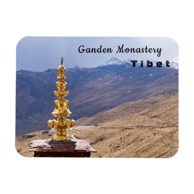 Tibet - Ganden Buddhist Monastery Magnet (Horizontal)