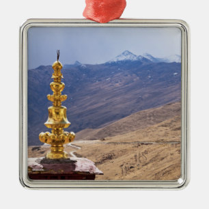 Tibet - Ganden Buddhist Monastery Metal Ornament
