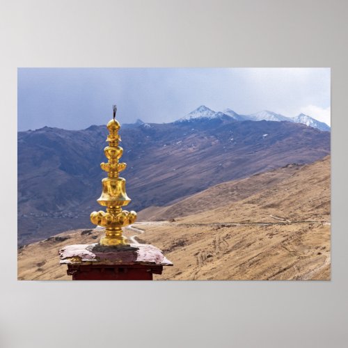 Tibet _ Ganden Buddhist Monastery Poster