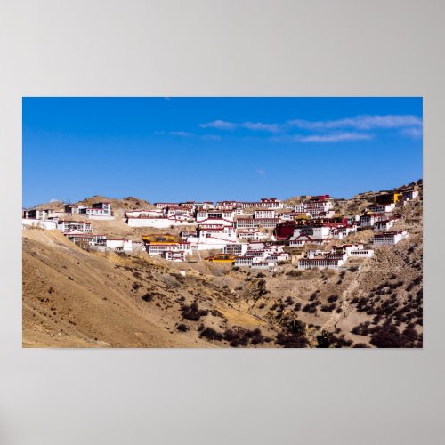 Tibet _ Ganden Buddhist Monastery Poster