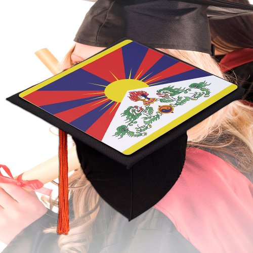 Tibet Graduate  Tibetan Flag University  College Graduation Cap Topper
