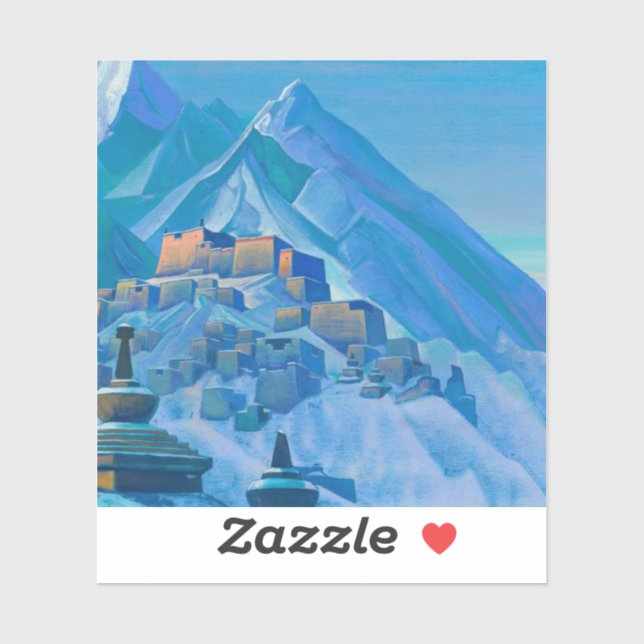 Tibet, Himalayas, 1933 by Nicholas Roerich Sticker (Sheet)