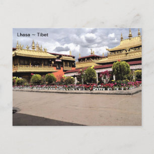 Tibet, Lhasa Norbulingka, Summer Palace, China. Postcard