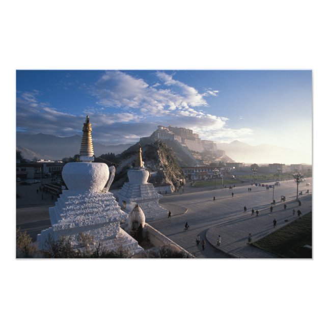 Tibet - Lhasa. Potala at sunrise Photo Print (Front)