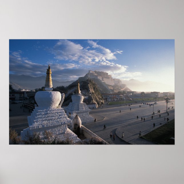 Tibet - Lhasa. Potala at sunrise Poster (Front)