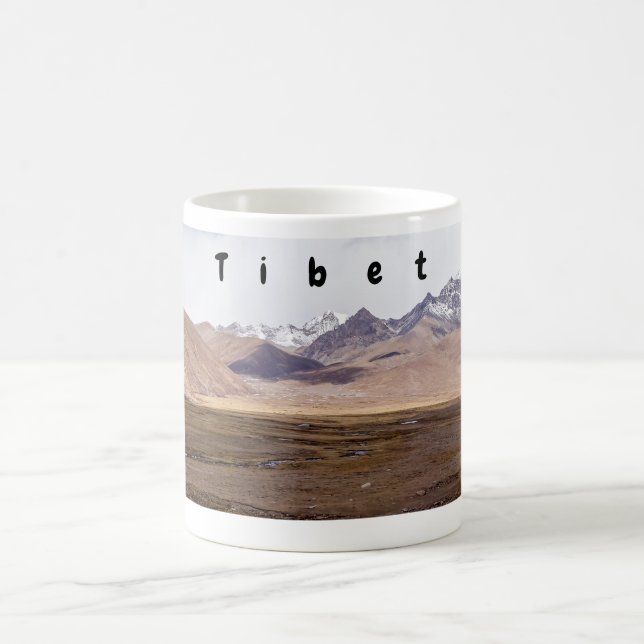 Tibet - Mountain landscape Coffee Mug (Center)