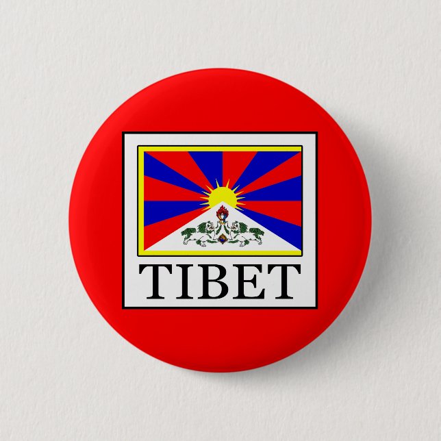 Tibet Pinback Button (Front)