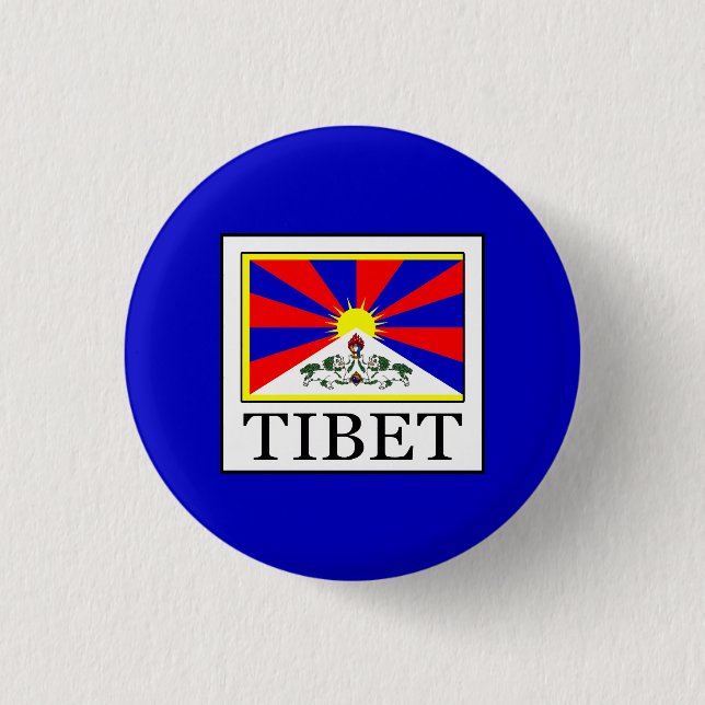 Tibet Pinback Button (Front)