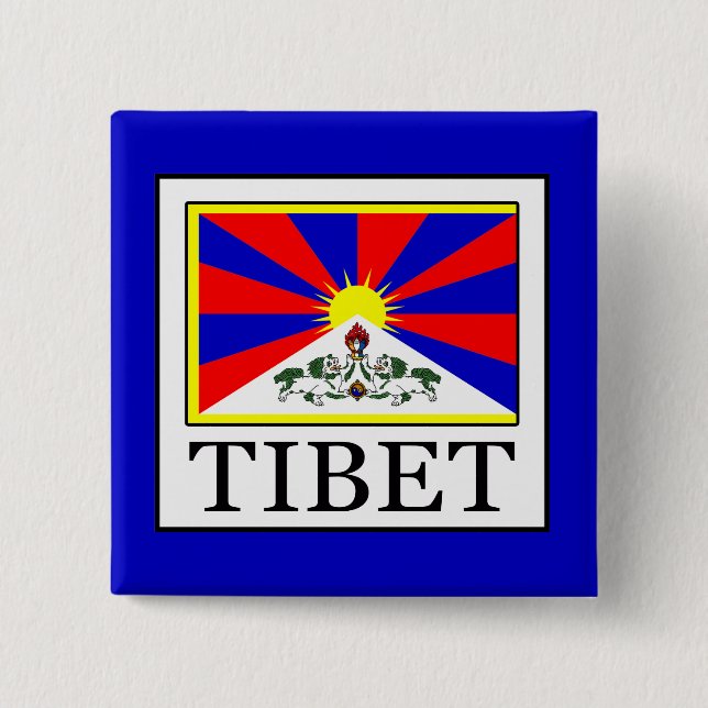 Tibet Pinback Button (Front)