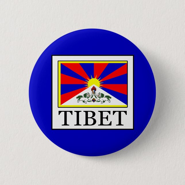 Tibet Pinback Button (Front)