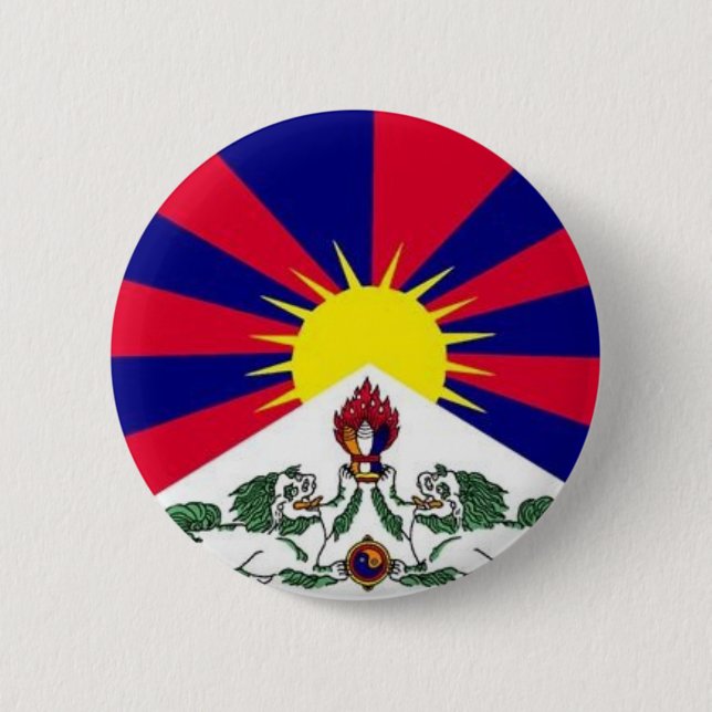 tibet pinback button (Front)
