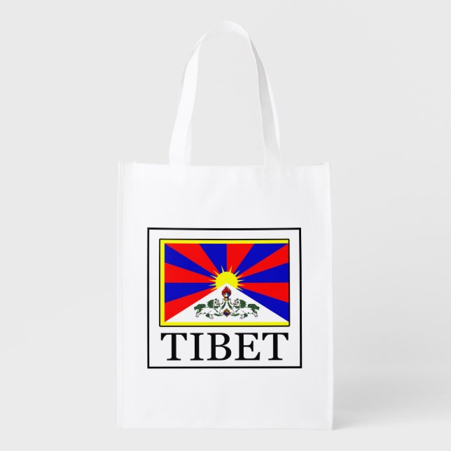 Tibet Reusable Grocery Bag (Front)