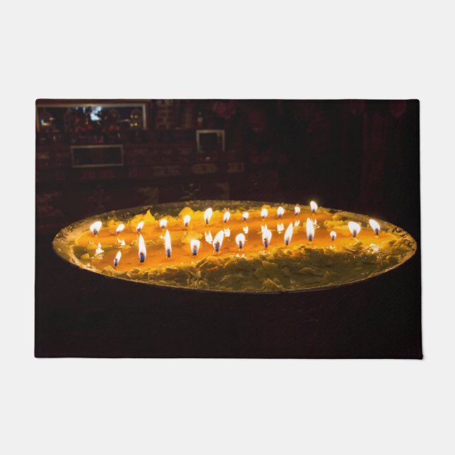 Tibet - Ritual butter lamp Doormat (Front)