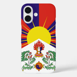 Tibet, Snow Lions, Tibetan flag - The Himalayas iPhone 16 Case
