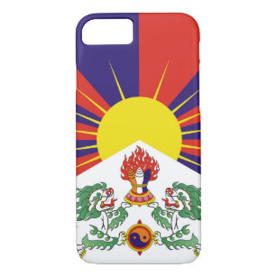 Tibet, Snow Lions, Tibetan flag - The Himalayas iPhone 8/7 Case