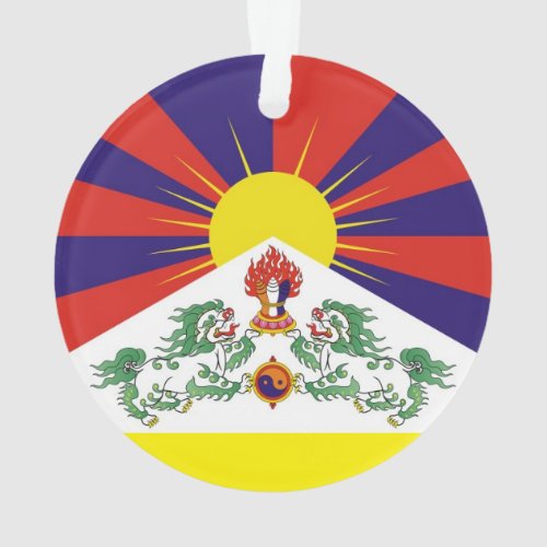 Tibet Snow Lions Tibetan flag _ The Himalayas Ornament
