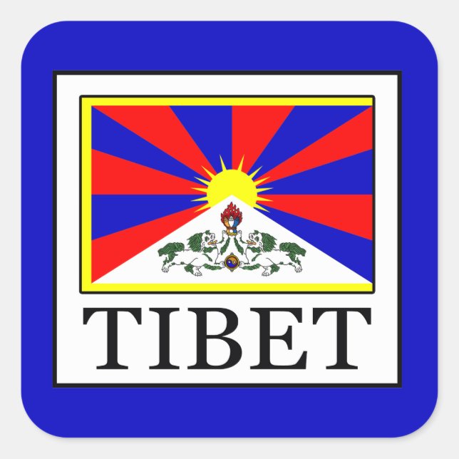 Tibet Square Sticker (Front)