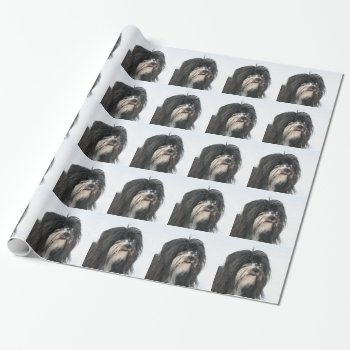 Tibet_terrier Wrapping Paper by BreakoutTees at Zazzle