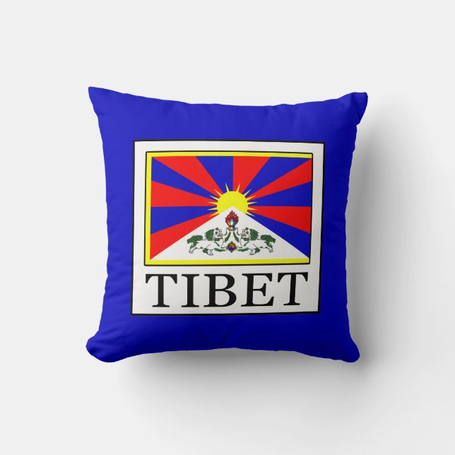 Tibet Throw Pillow (Front)