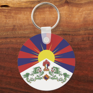 Tibet & Tibetan Flag fashion, travel / Himalayas Keychain