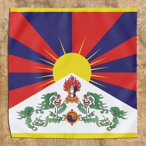 Tibet  Tibetan Flag travel fashion  Himalayas Bandana