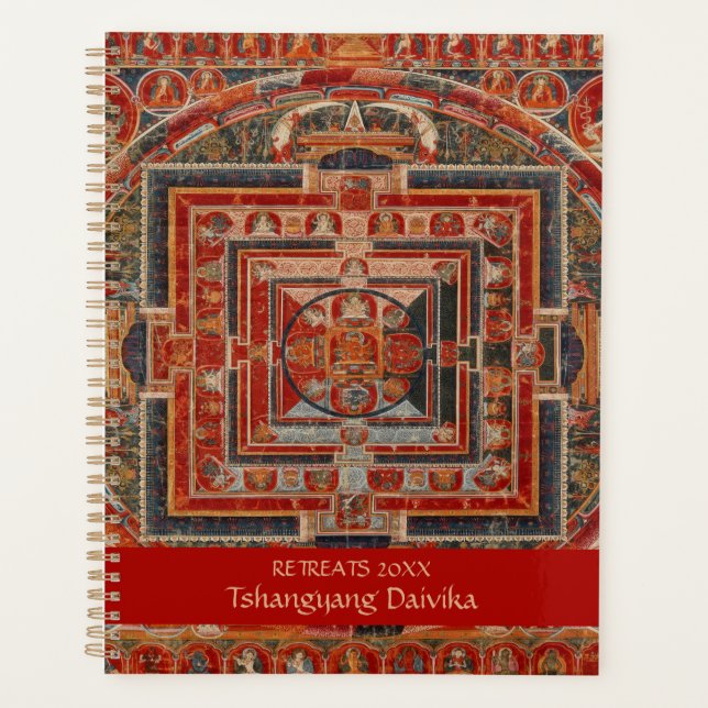 Tibetan Buddhism Mandala of the Forms of Manjushri Planner (Front)