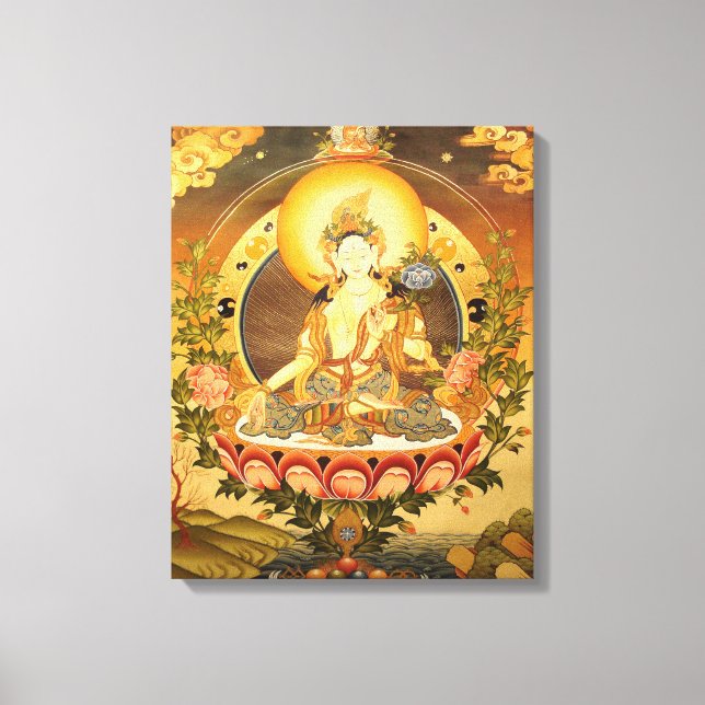 Tibetan Buddhist Art Canvas Print (Front)