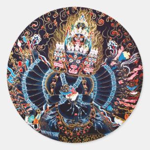 Tibetan Buddhist Art (Chemckok Heruka) Classic Round Sticker