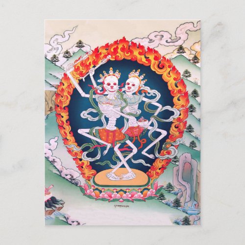 Tibetan Buddhist Art Postcard