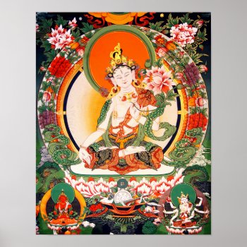 Tibetan Buddhist Art Poster by Anything_Goes at Zazzle