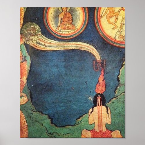 Tibetan Buddhist Depiction Of Tummo Poster