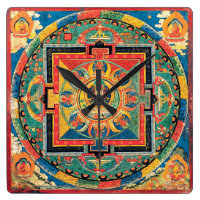 Tibetan Buddhist Mandala Clock