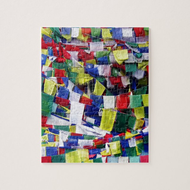 Tibetan Buddhist Prayer Flags Jigsaw Puzzle (Vertical)