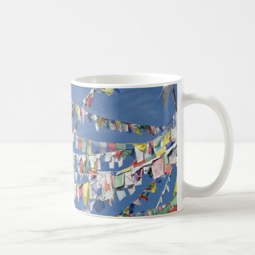 Tibetan Buddhist Prayer Flags Photo Coffee Mug