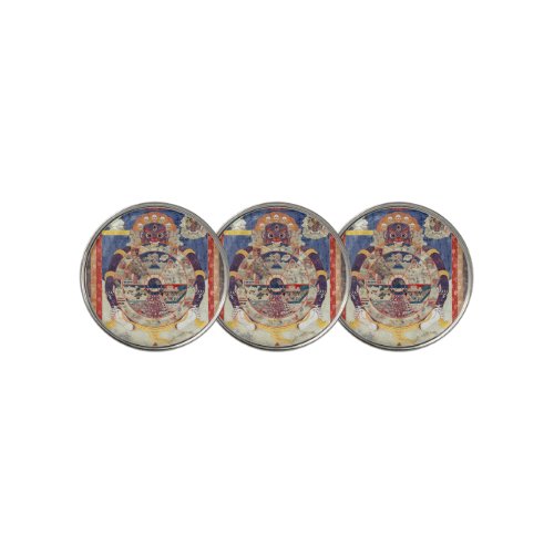 Tibetan Buddhist Wheel of Life Golf Ball Marker