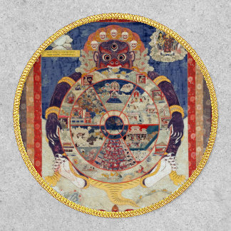 Tibetan Buddhist Wheel of Life Patch