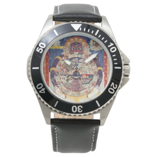 Tibetan Buddhist Wheel of Life Watch