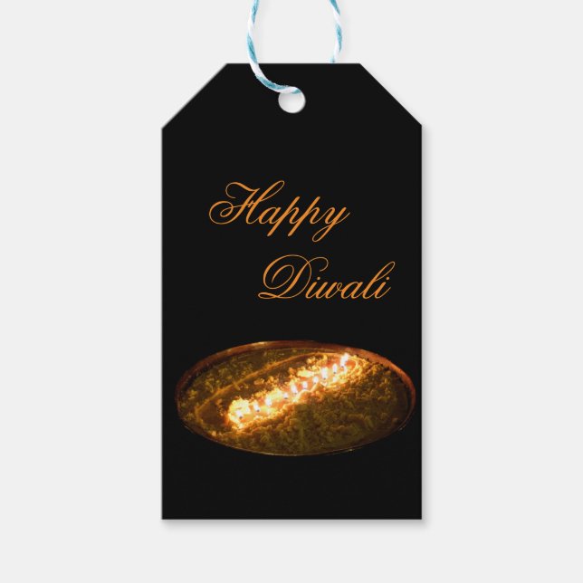 Tibetan Butter Lamp Gift Tags (Front)