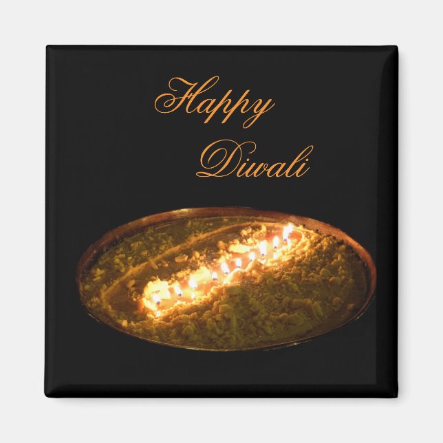 Tibetan Butter Lamp Magnet (Front)