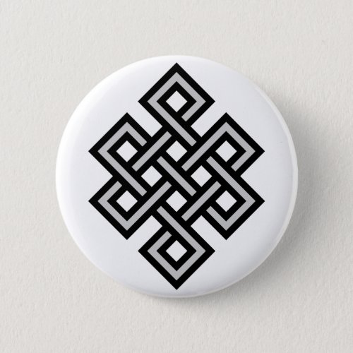 Tibetan eternity knot infinity endless symbol reli button