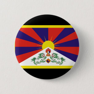 Tibetan Flag Button