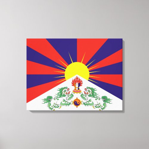 Tibetan Flag Canvas Print