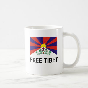 Tibetan Flag, FREE TIBET Coffee Mug