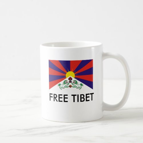 Tibetan Flag FREE TIBET Coffee Mug