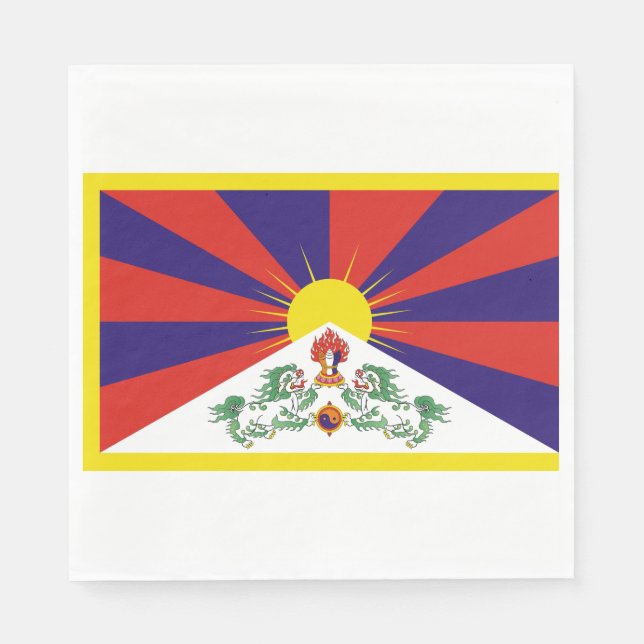 Tibetan Flag Napkins (Front)