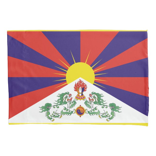 Tibetan Flag Pillow Case (Front)