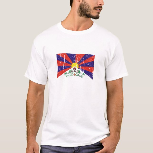 Tibetan Flag T-shirts and Apparel (Front)