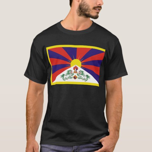 Tibetan Free Tibet Flag _ Peu Rangzen བོདརངབཙན T_Shirt